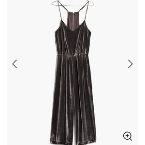 Madewell Velvet Cami Jumpsuit